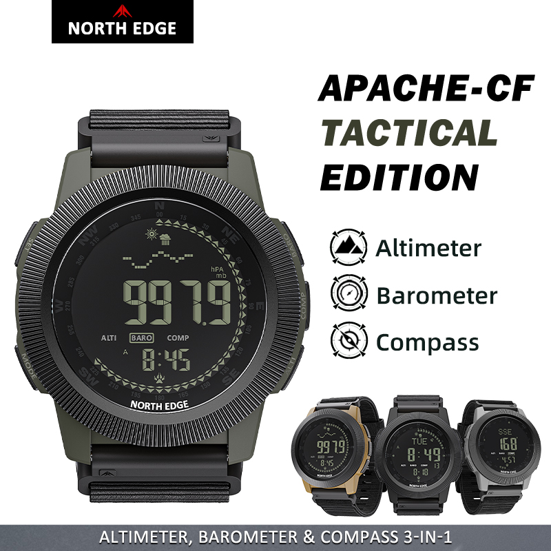 NORTH EDGE APACHE-CF Men Digit - Altimeter Compass Watch ulasan dan harga