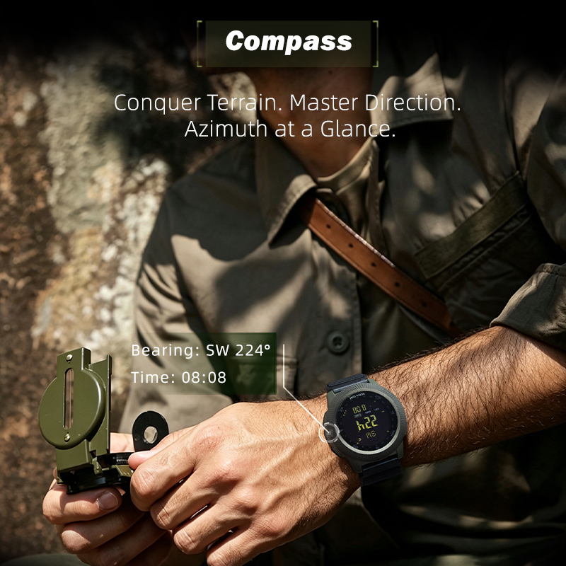 NORTH EDGE APACHE-CF Men Digit - Altimeter Compass Watch ulasan dan harga